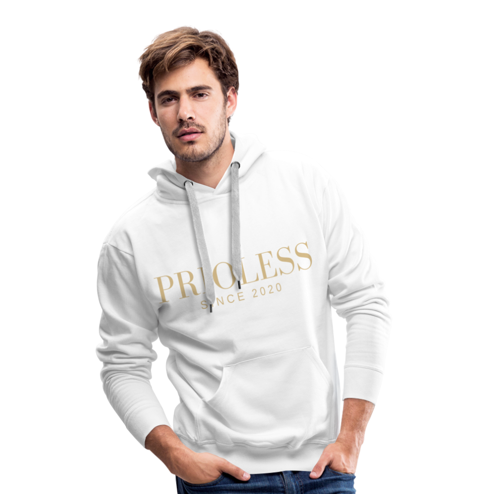 Prioless - Men´s Hoodie mit Logo, verschiedene Farben - Weiß