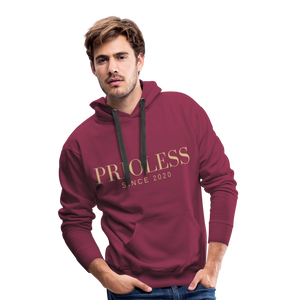 Prioless - Men´s Hoodie mit Logo, verschiedene Farben - Bordeaux