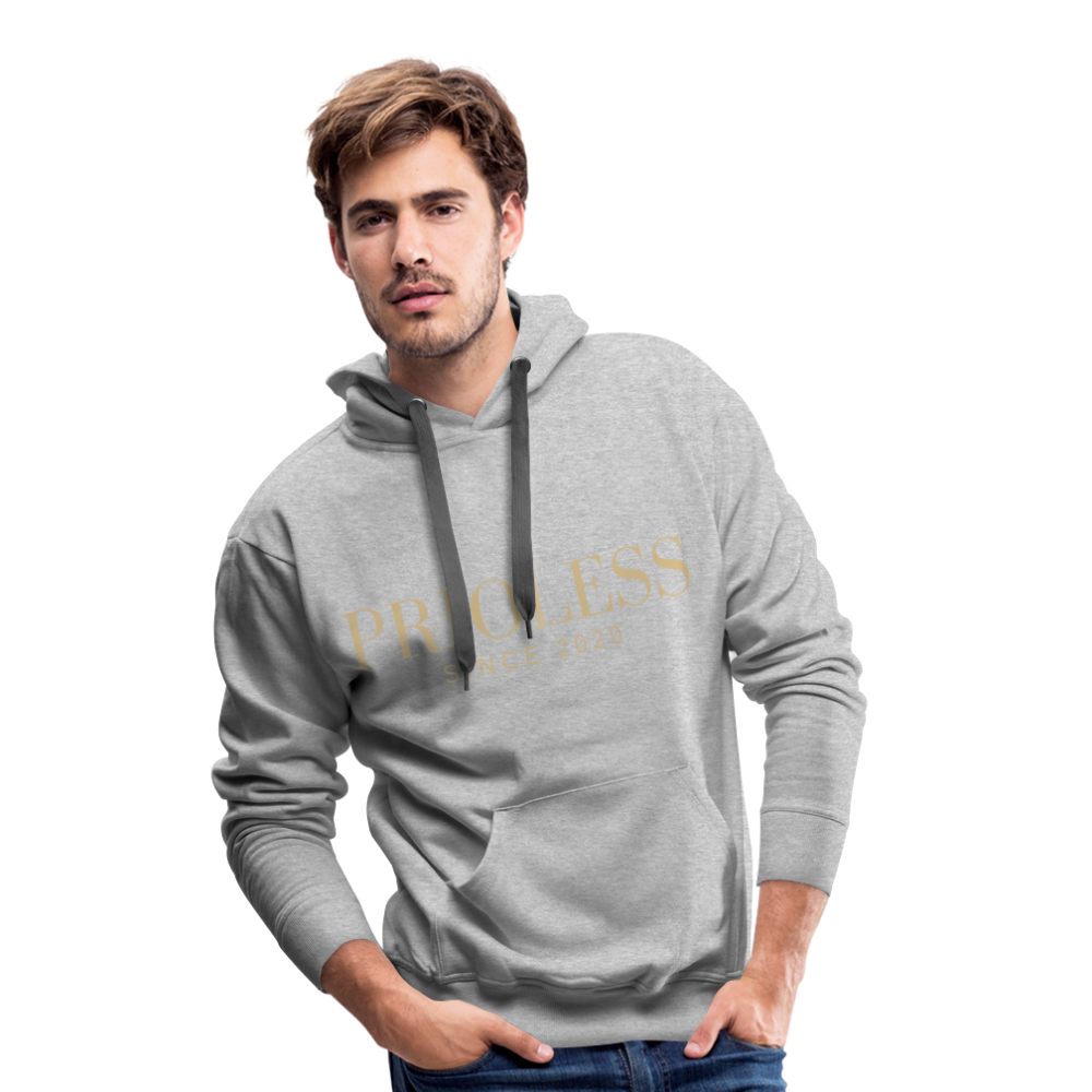 Prioless - Men´s Hoodie mit Logo, verschiedene Farben - Grau meliert