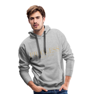 Prioless - Men´s Hoodie mit Logo, verschiedene Farben - Grau meliert