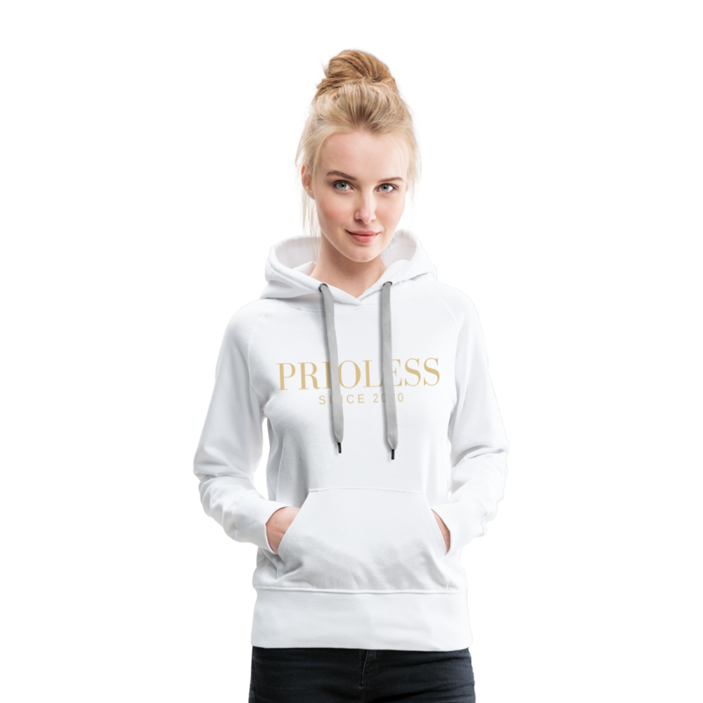 Prioless - Women’s Hoodie mit Logo, verschiedene Farben - Weiß