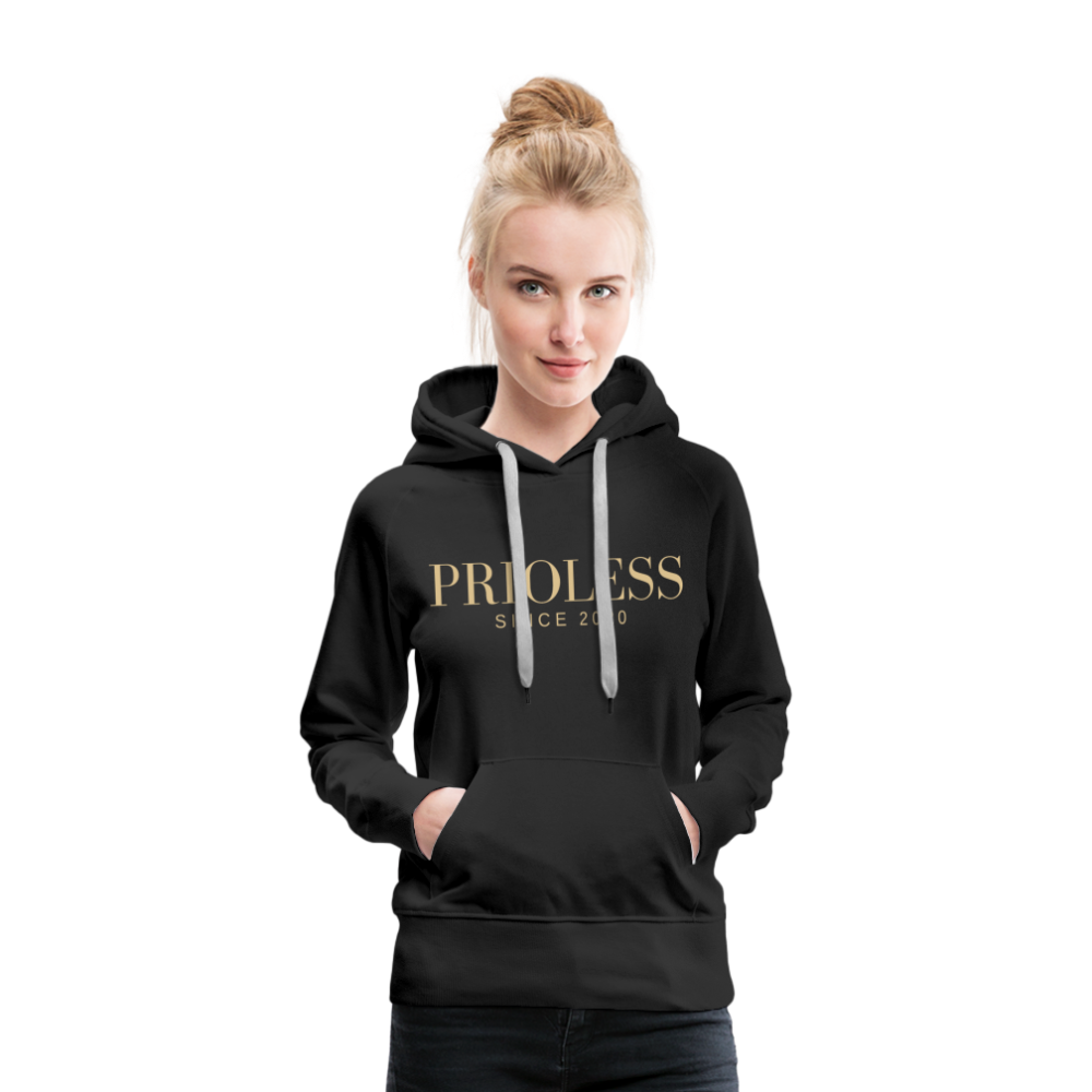 Prioless - Women’s Hoodie mit Logo, verschiedene Farben - Schwarz