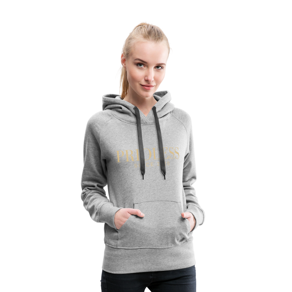 Prioless - Women’s Hoodie mit Logo, verschiedene Farben - Grau meliert