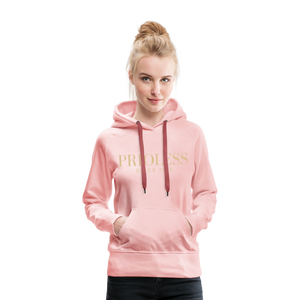 Prioless - Women’s Hoodie mit Logo, verschiedene Farben - Kristallrosa