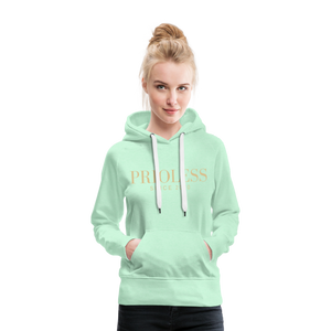 Prioless - Women’s Hoodie mit Logo, verschiedene Farben - helles Mintgrün