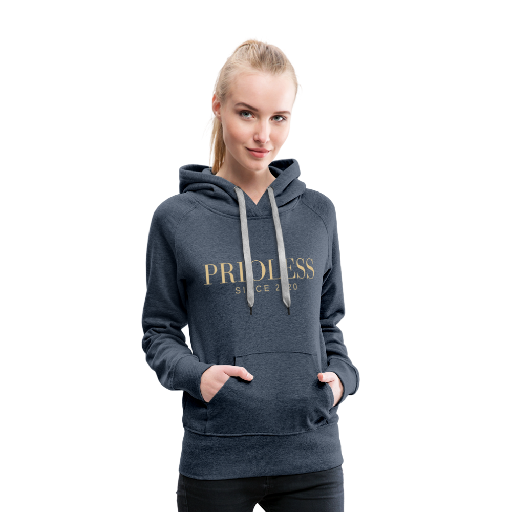 Prioless - Women’s Hoodie mit Logo, verschiedene Farben - Jeansblau